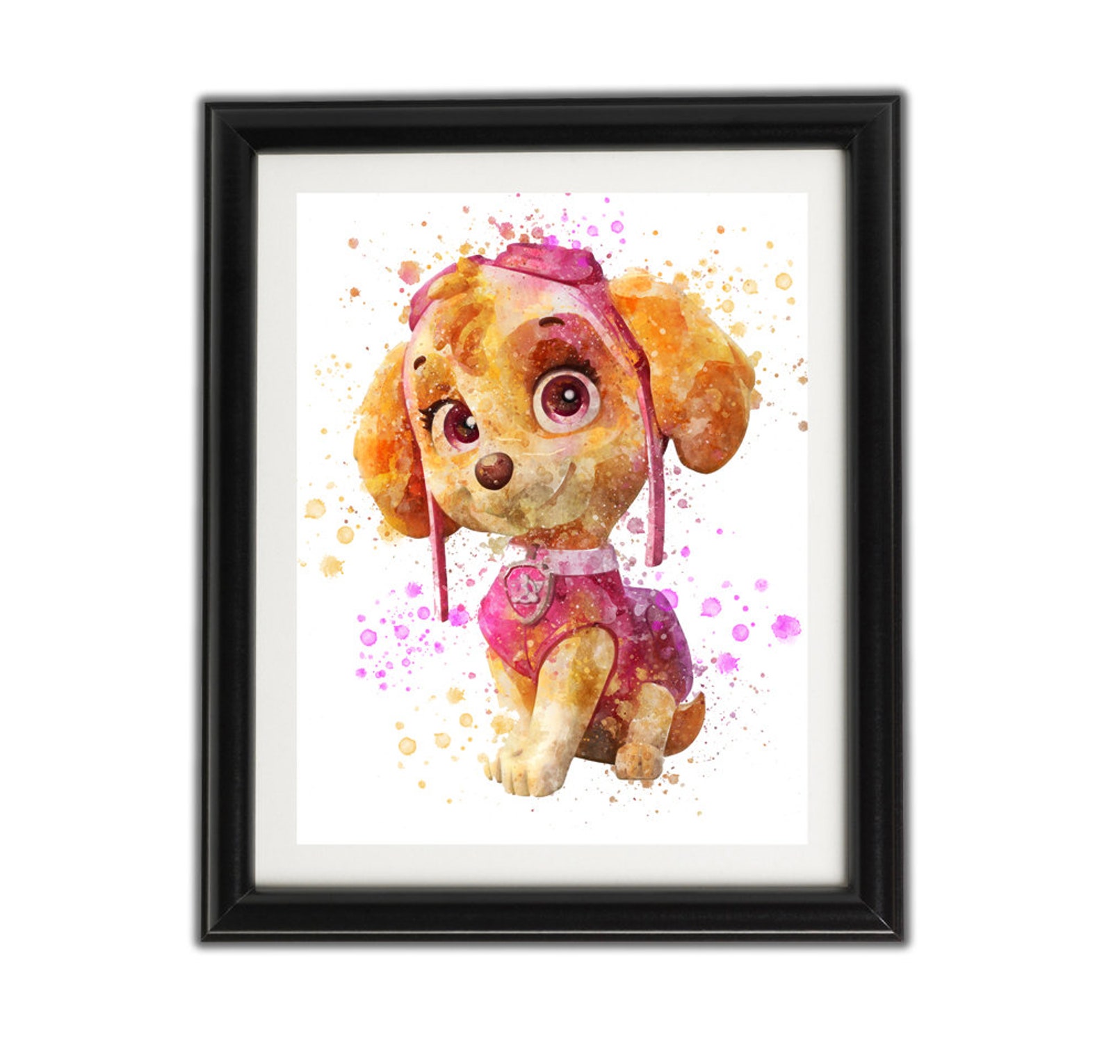 PAW PATROL Set of Five Watercolour Artwork Prints Paw Patrol Etsy