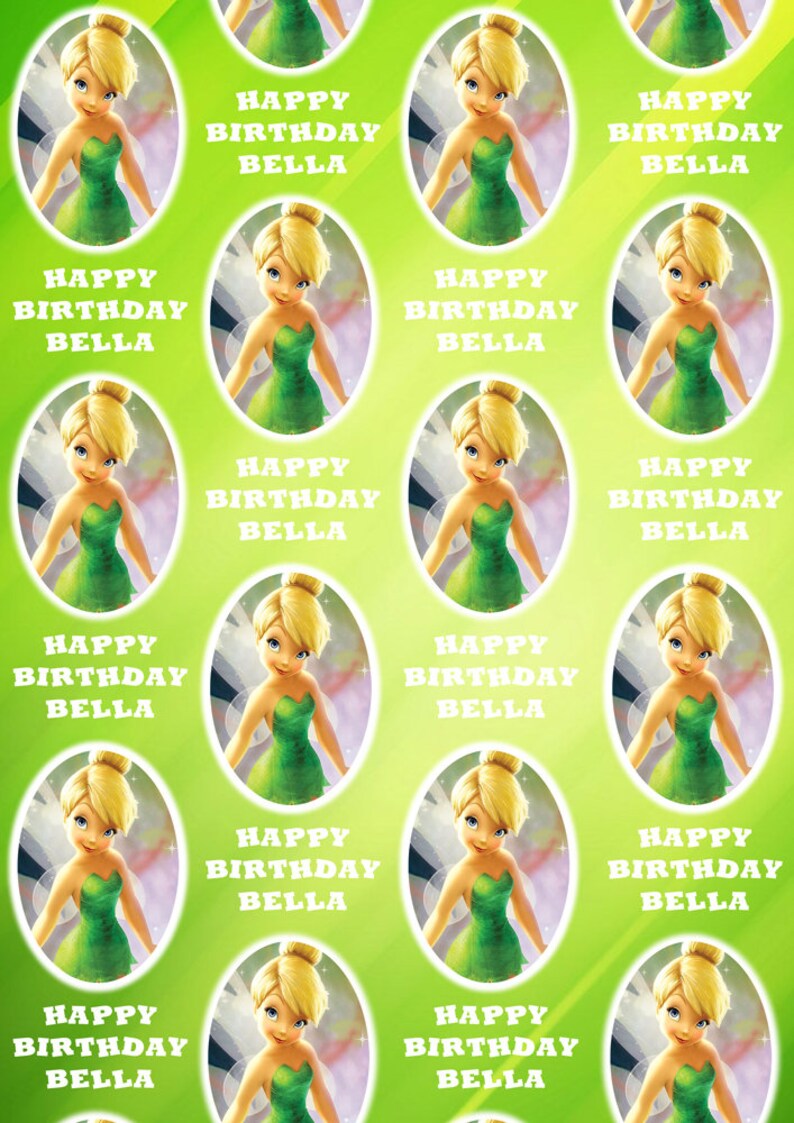 Tinkerbell Christmas Wrapping Paper 