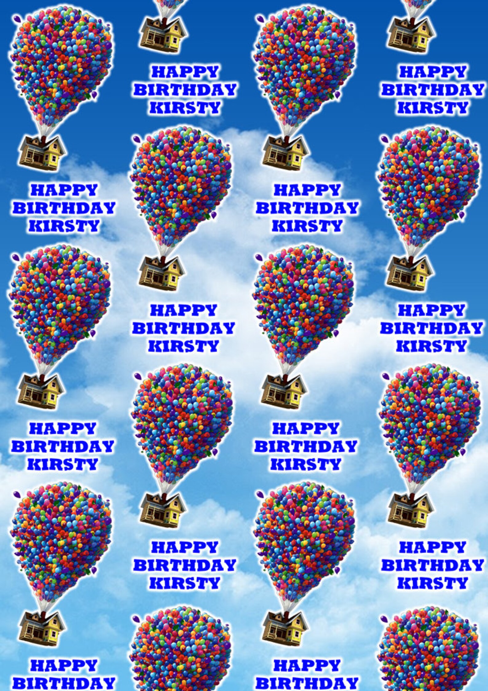 DISNEY UP Personalised Wrapping Paper Disney UP Personalised Etsy