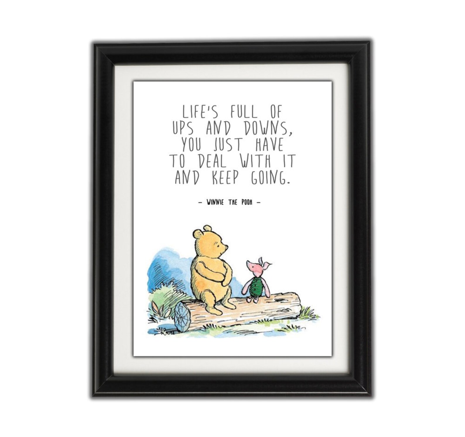WINNIE THE POOH Famous Quote Print Fully Framed Choice of | Etsy