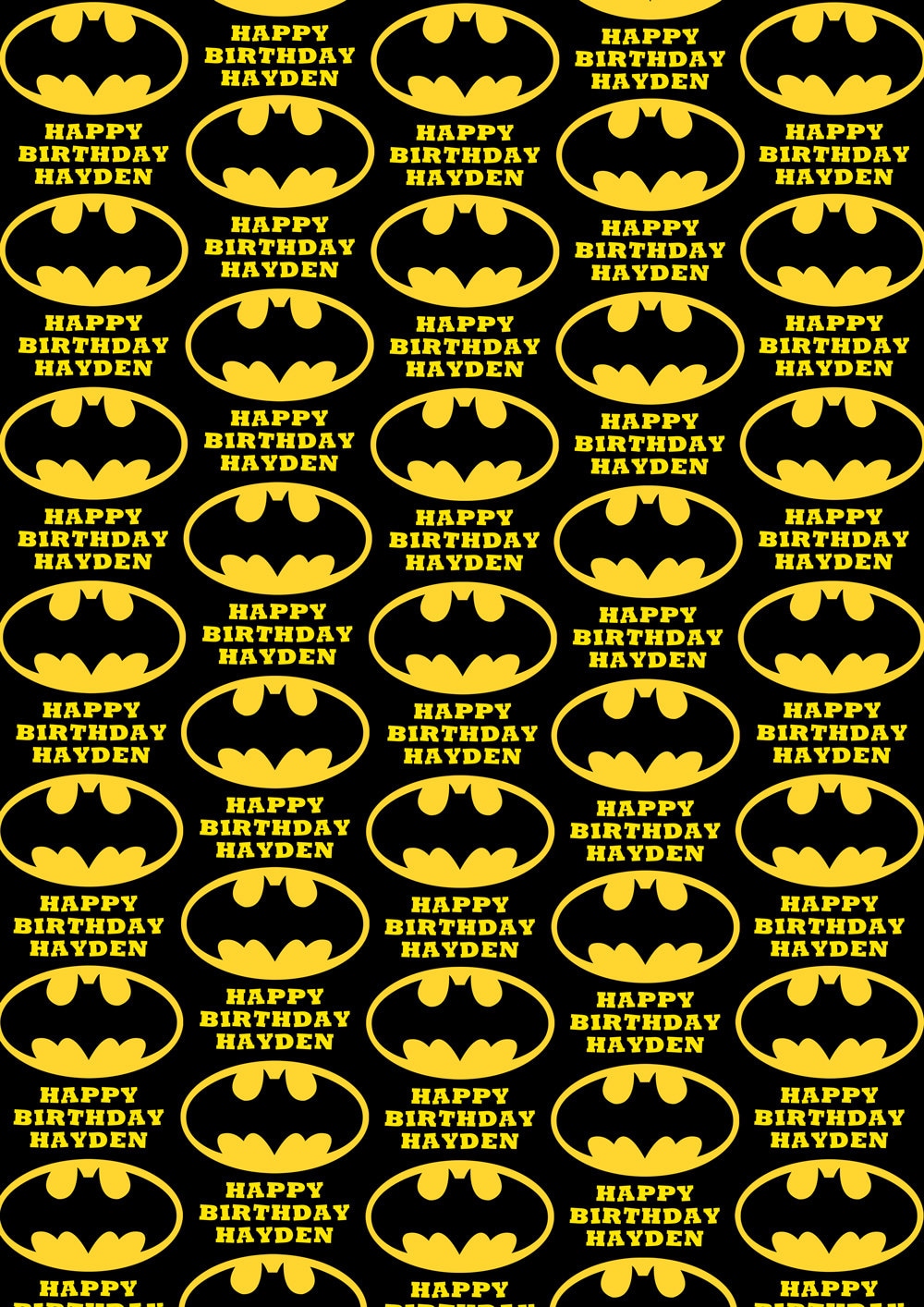 Batman Christmas Wrapping Paper 
