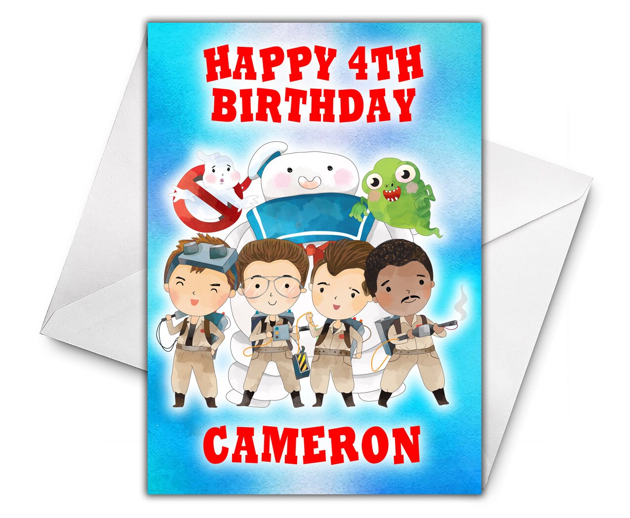 GHOSTBUSTERS Personalised Birthday Card Ghostbusters Etsy