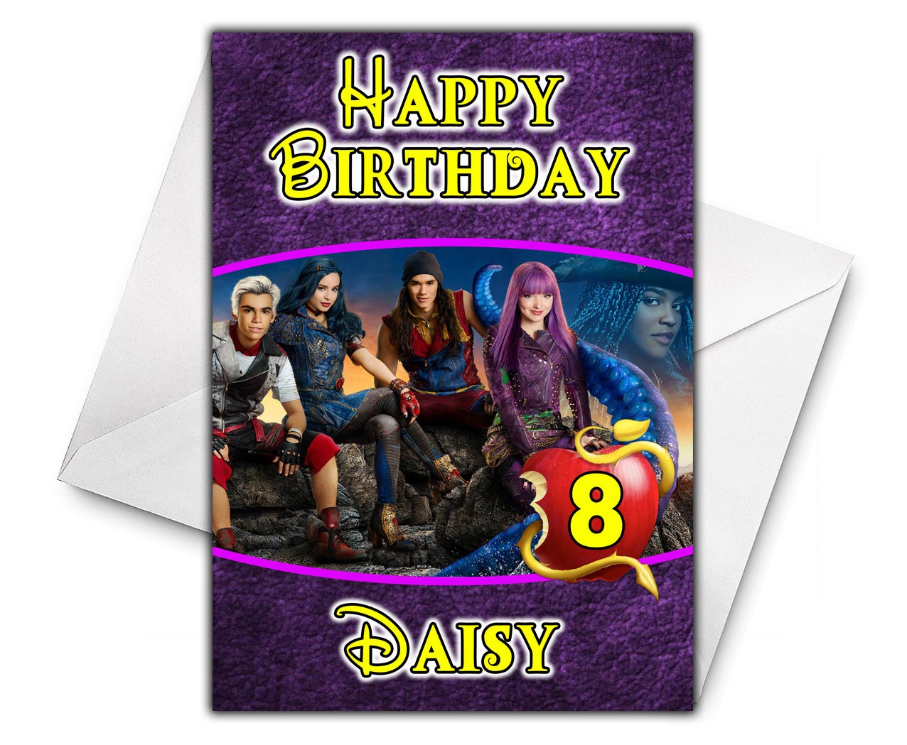 DESCENDANTS 2 Personalised Birthday Card Disney Descendants | Etsy