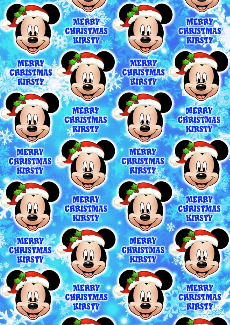 Mickey Mouse Christmas Wrapping Paper 