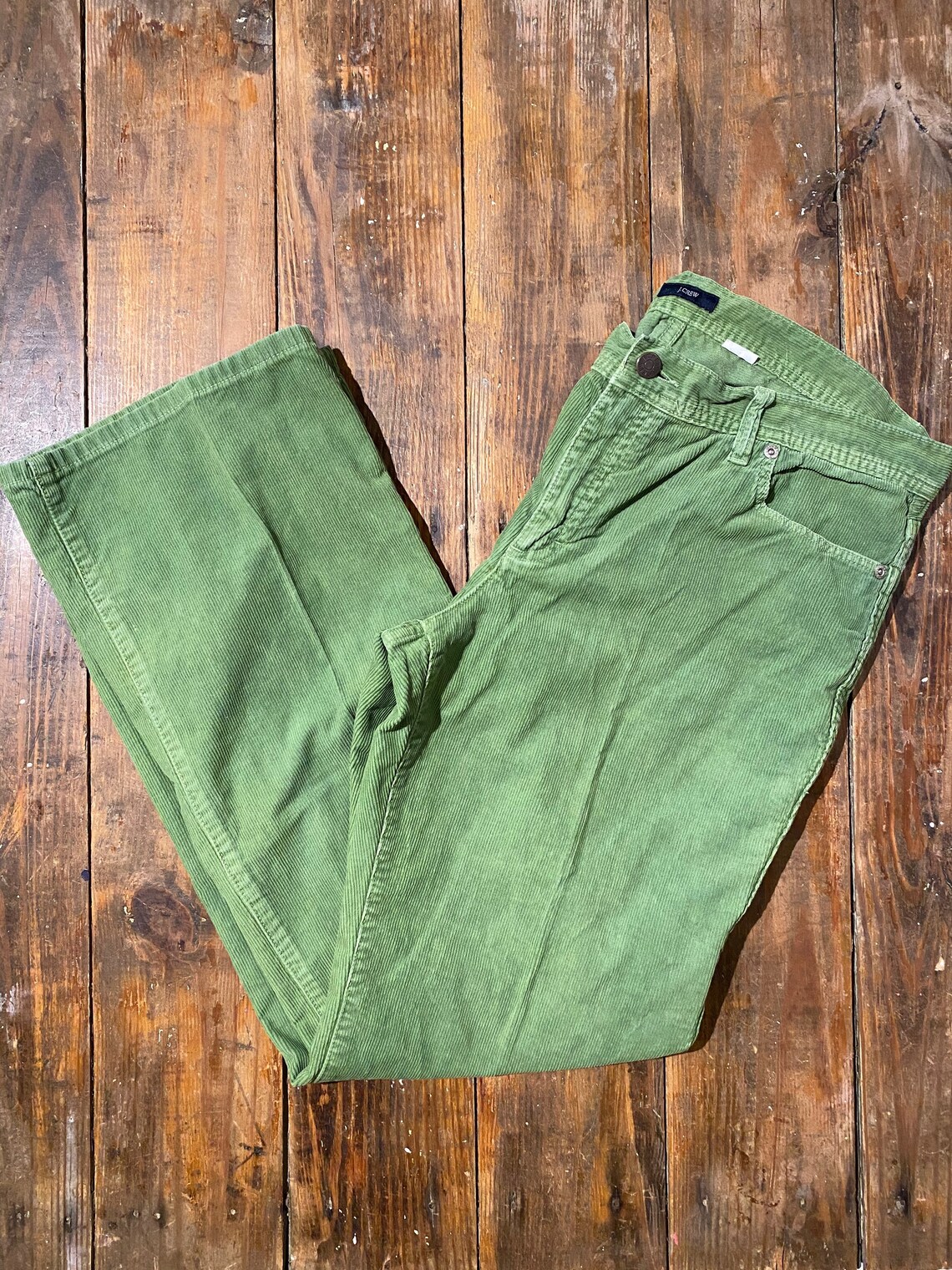 J. Crew green corduroy pants // Women's Size 12 // J. Crew | Etsy