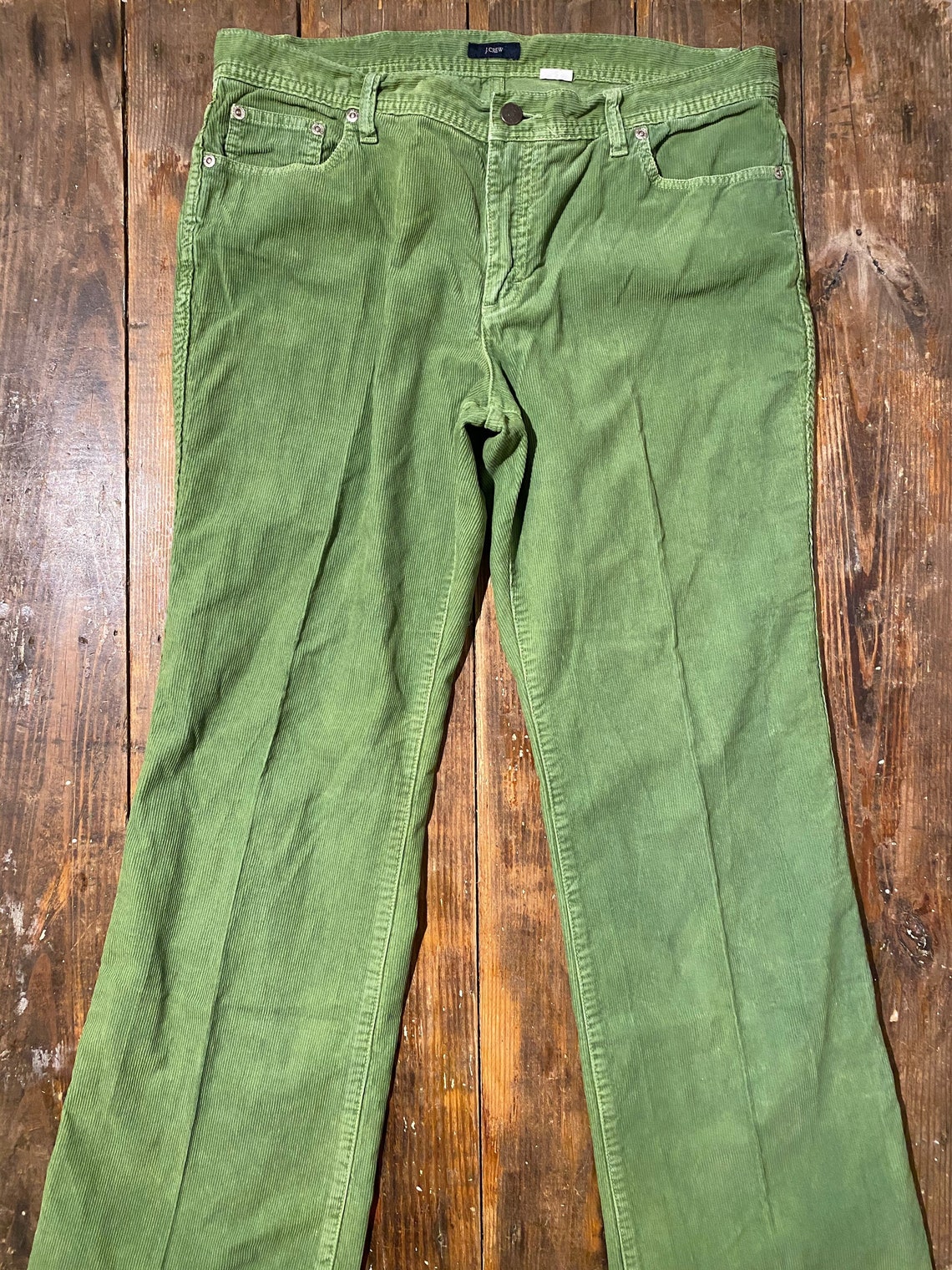 J. Crew green corduroy pants // Women's Size 12 // J. Crew Etsy