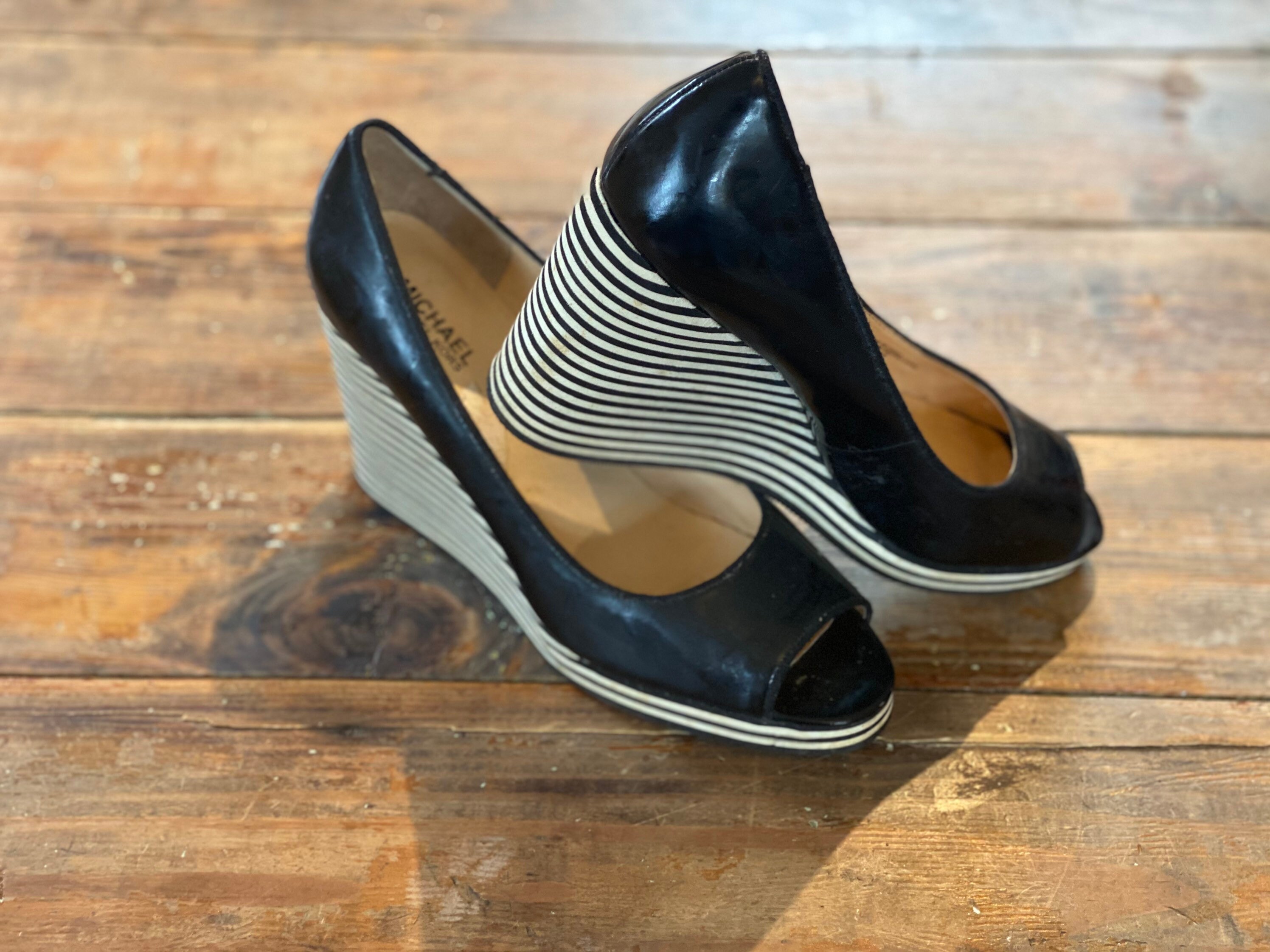 blue and silver pumps