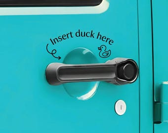 Insert Duck Here Vinyl Sticker -  Ducking Decal - Multiple Colors Available