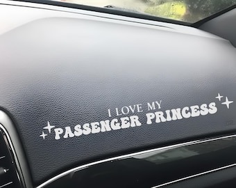 Passenger Princess Vinyl Decal: (Multi Colors/Sizes)