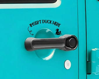 Insert Duck Here Vinyl Sticker -  Ducking Decal - Multiple Colors Available