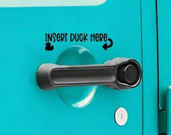 Insert Duck Here Vinyl Sticker -  Ducking Decal - Multiple Colors Available