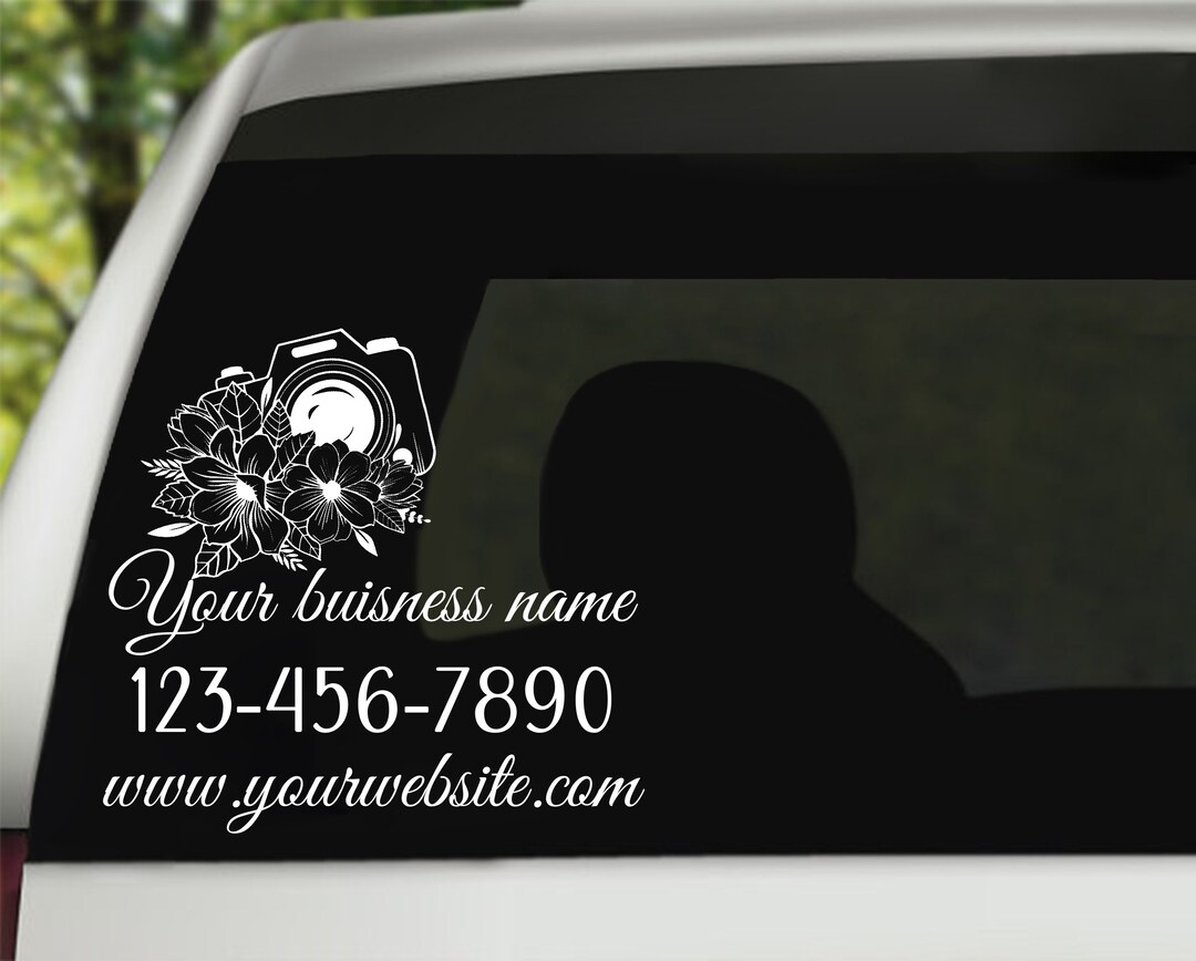 Custom Business Decal for Photography Business Etsy