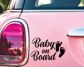 „Baby an Bord“-Autoaufkleber – Sicherheitsaufkleber für frischgebackene Eltern