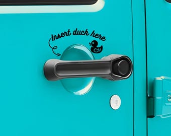 Insert Duck Here Vinyl Sticker -  Ducking Decal - Multiple Colors Available