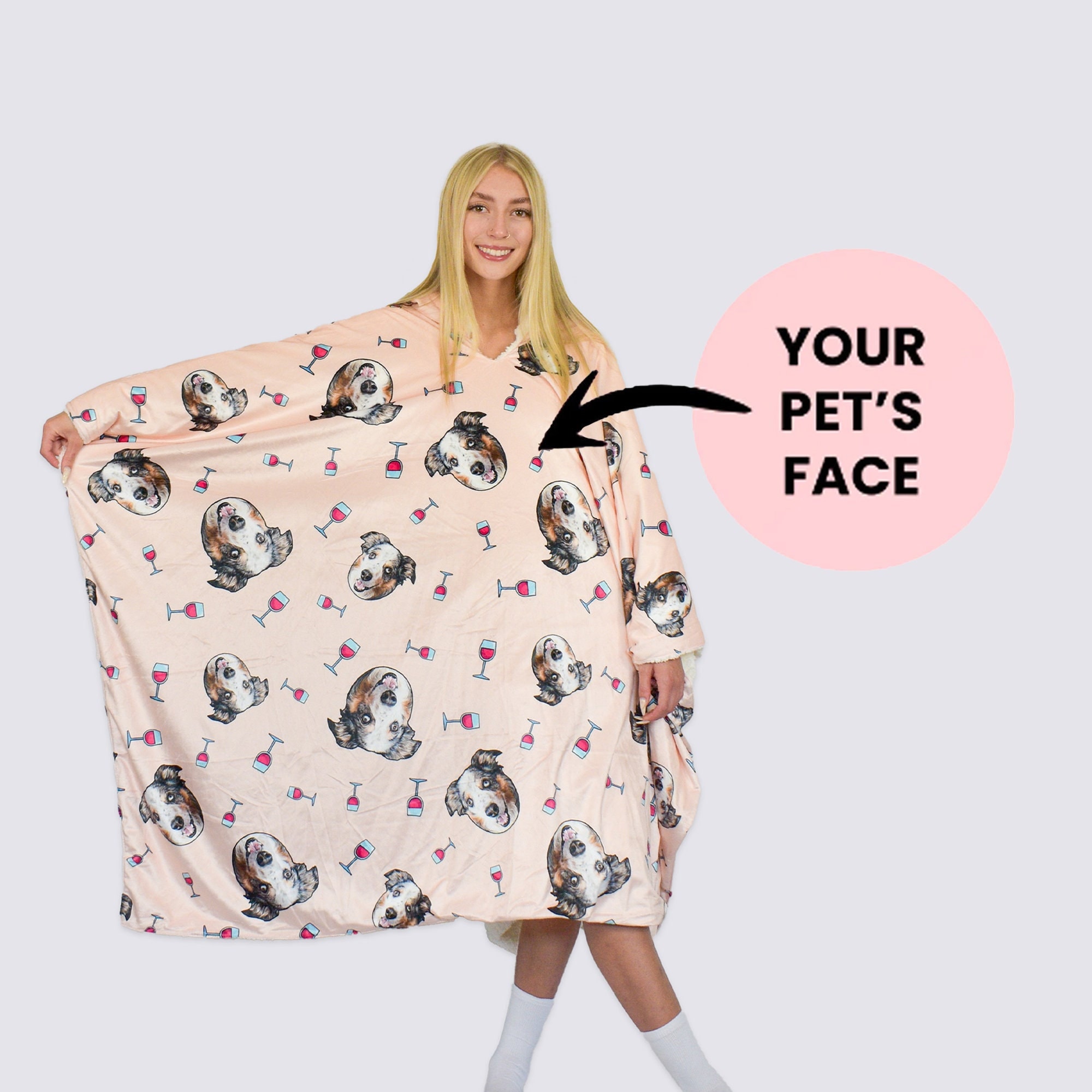 Cozy jumper blanket top