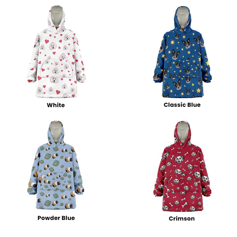 OVERSIZED HOODIE BLANKET Custom Dog Mom Hoodie W/ Your Etsy Australia