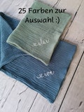 Spucktuch aus Musselin personalisiert mit Name product logo