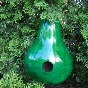 Gourd Birdhouse Stained Handmade image 5