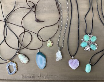 Gemstone Necklaces 8 styles you pick Beautiful FREE SHIPPING