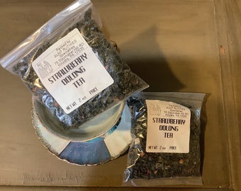 Strawberry Oolong Estate tea loose 2 ounce bag FREE SHIPPING