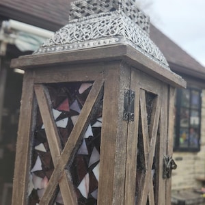 Handcrafted Stained Glass Lantern