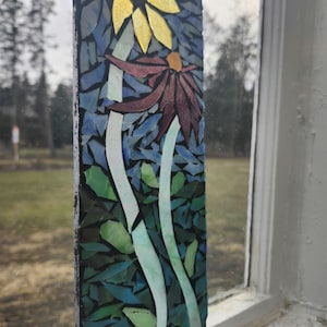 Handcrafted Stained Glass Mosaic Suncatcher Panel