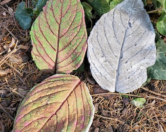 Paint Your Own Handcrafted Concrete Hydrangea Leaf