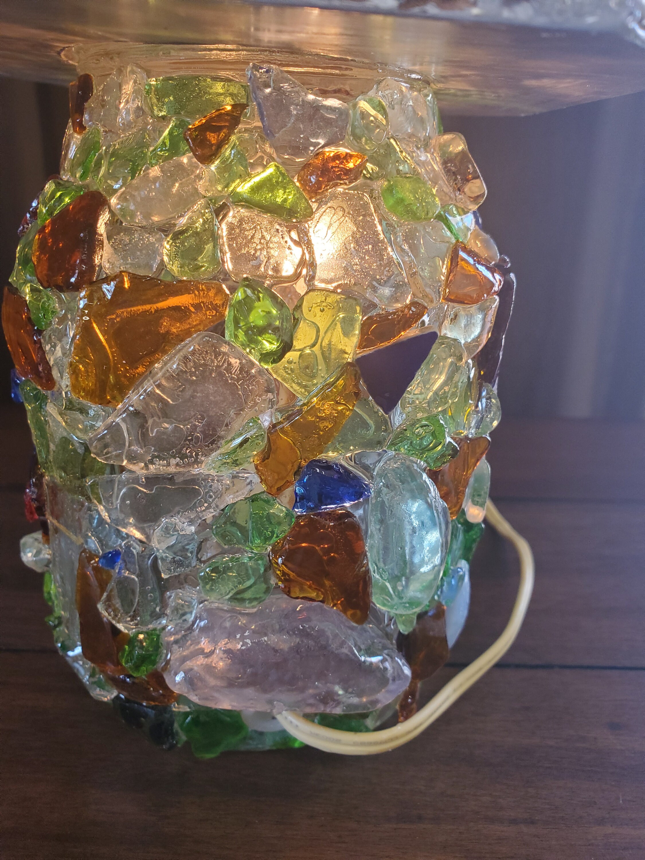 Handcrafted Beach Glass Night Light Etsy