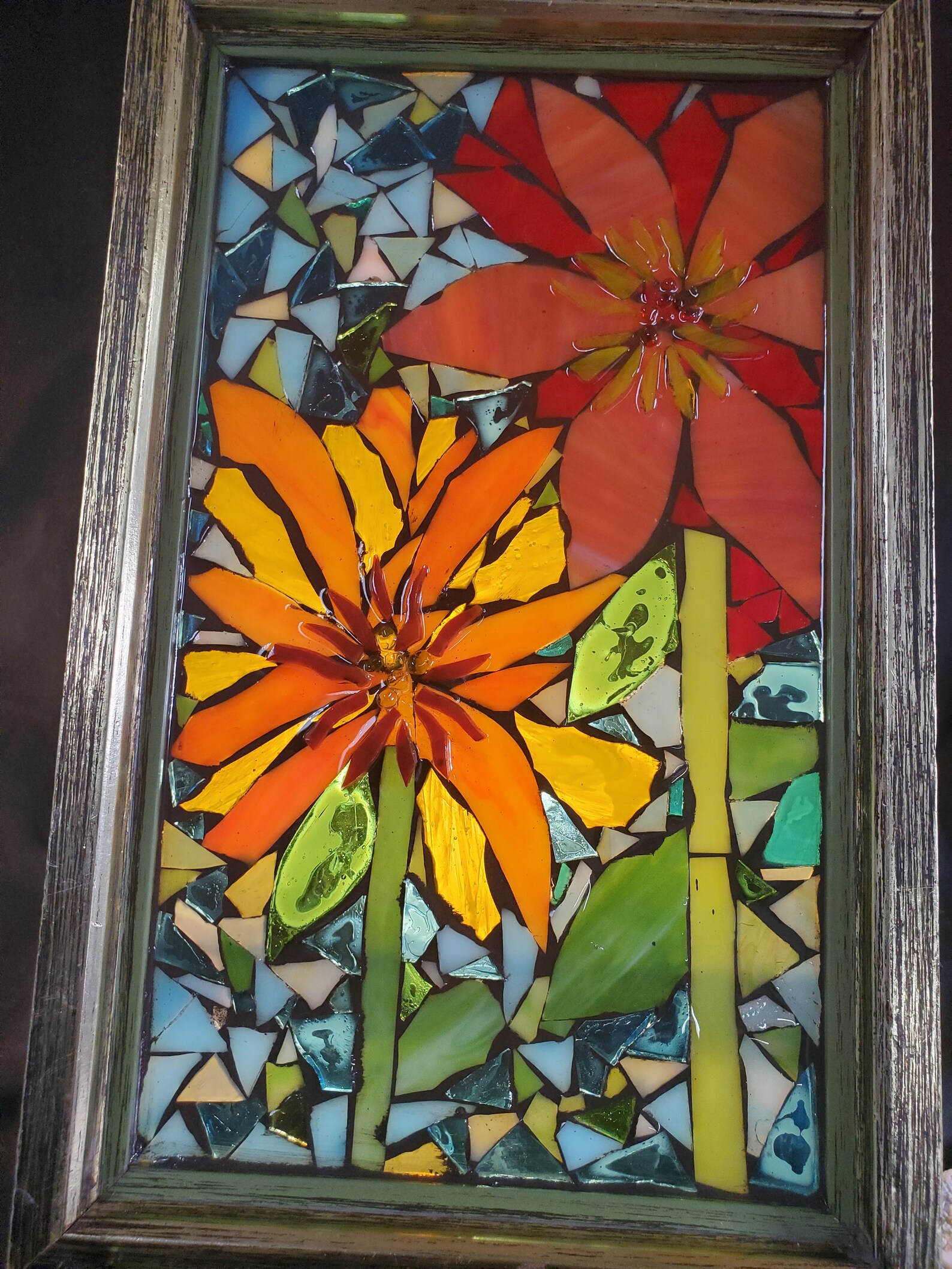 Handcrafted Sunflower Mosaic/Suncatcher Etsy