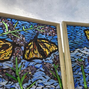 Handcrafted Butterfly Mosaic/ Suncatcher