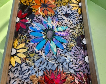 Handcrafted Stained Glass Serving Tray