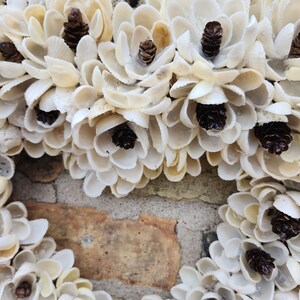 Handcrafted Florida Shell Flower Wreath Decor Heart - Etsy