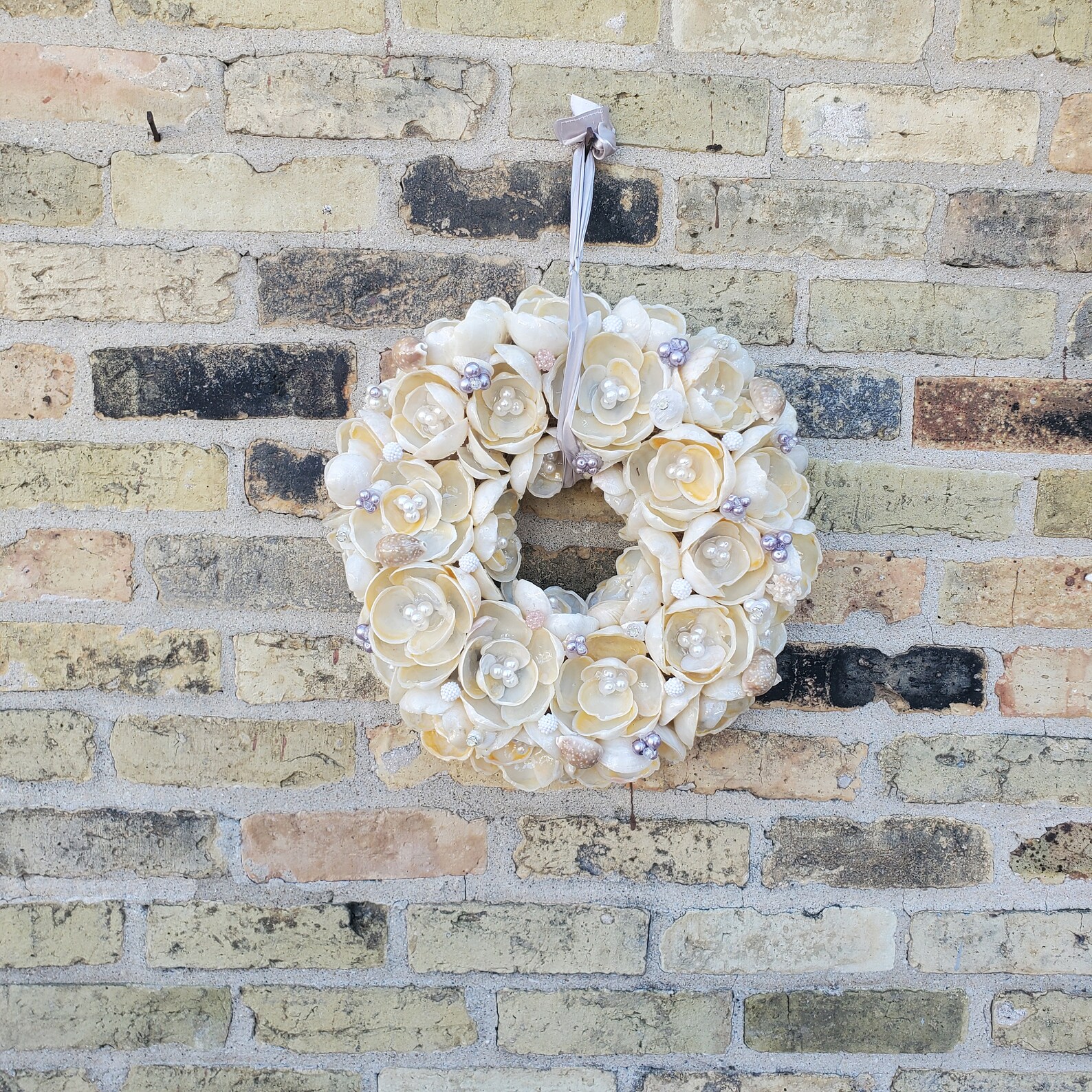 Handcrafted Shell Flower Wreath-centerpiece | Etsy