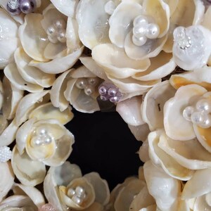 Handcrafted Shell Flower Wreath-centerpiece - Etsy