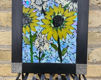 Handcrafted Sunflower Mosaic/ Sun Catcher