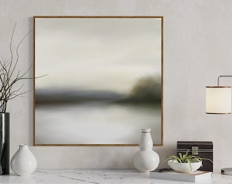 Minimalist Landscape Art Print: Abstract Modern Painting (Digital Download)