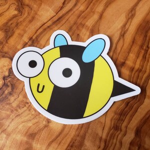 Cartoon Bee Sticker - Bee decal - Bee lover gifts