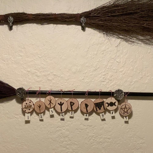 Set of 3 Black Glitter Helm of Awe Ornaments Norse Pagan Yule Etsy