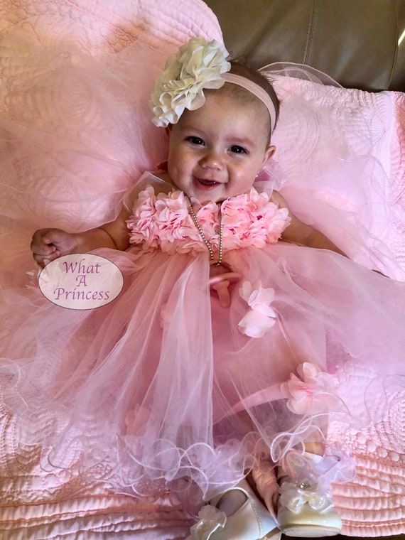 baby girl blush dress