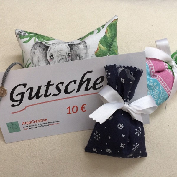 Geschenk Gutschein für alle Shop-Artikel von AnjaCreative