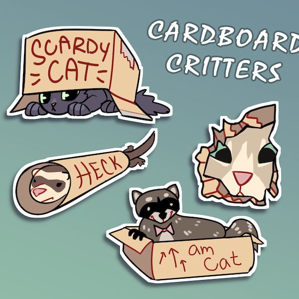 Cardboard Critters Stickers