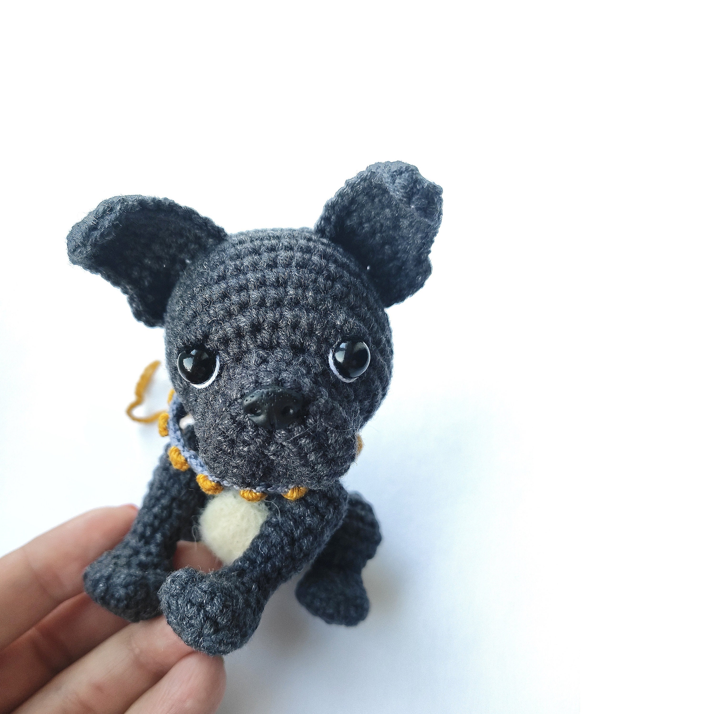 Mini French bulldog CROCHET PATTERN PDF Frenchie dog Etsy