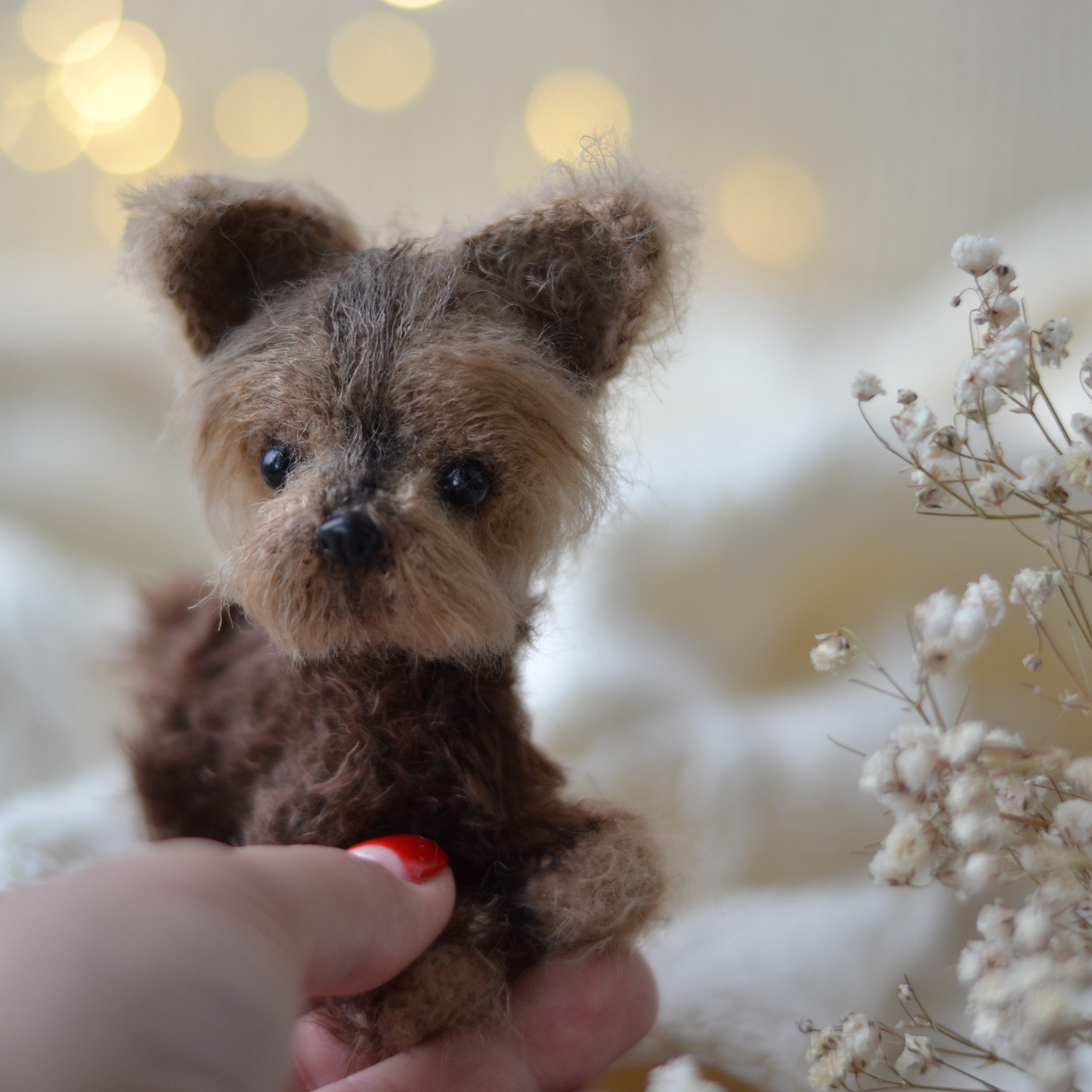Miniature Amigurumi Dog Yorkie CROCHET PATTERN PDF Yorkshire Etsy UK