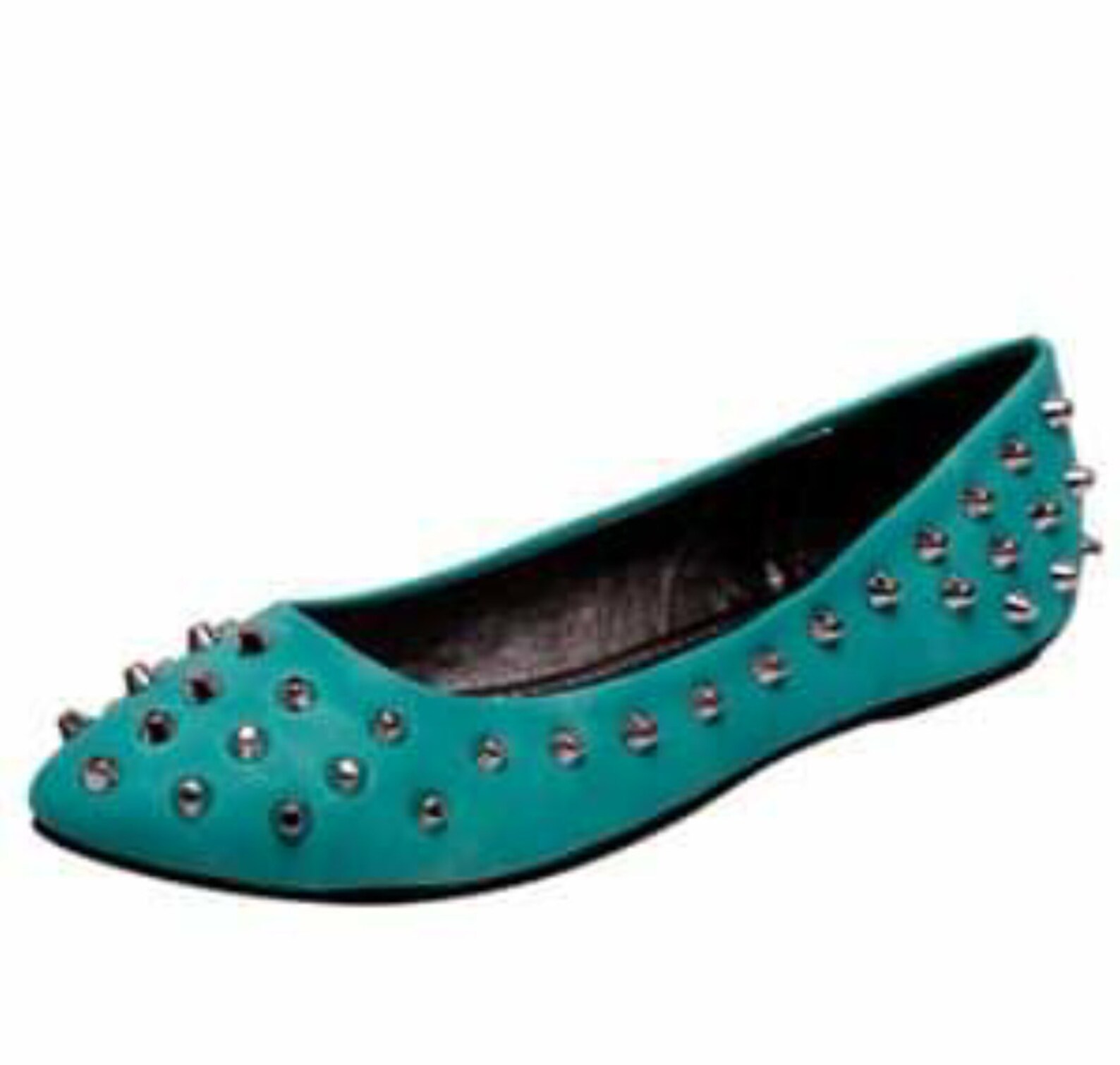 Shully's Turquoise Studded Flats Etsy