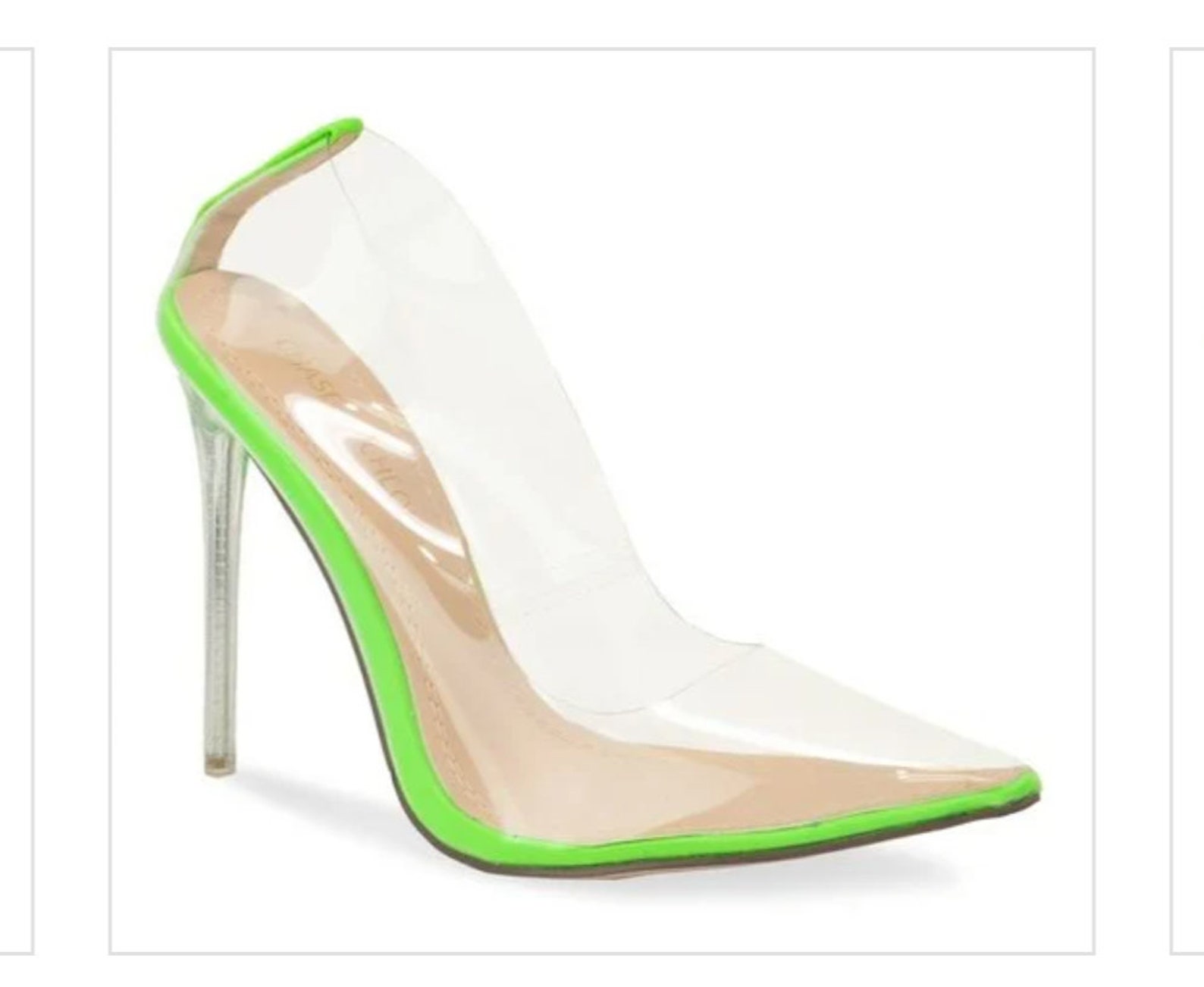 luminous green heels