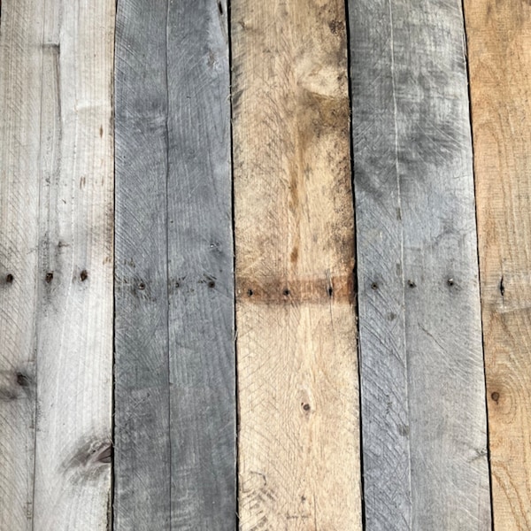 Rustic Weathered Reclaimed Barn Wood Planks for DIY Crafts, Projects, and Home Decor