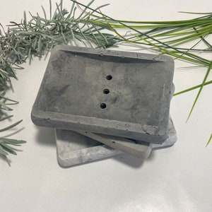 Concrete Soap Dish,Soap Tray, Draining Soap Holder, Cement, Modern Soap Dish, Bathroom Accessories, Minimalist design