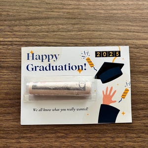 Cadeau amusant en espèces pour l'obtention du diplôme - Cadeau porte-monnaie mignon et intelligent pour un jeune diplômé - Second cycle du secondaire, 6e 8e année, diplômé universitaire