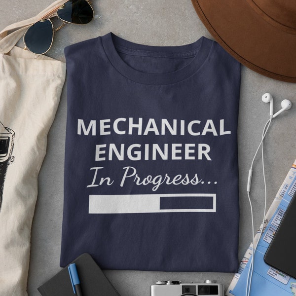 Mechanical Engineer In Progress - Unisex Soft Tee, Gift for Mechanical Engineer, Graduation Gifts, Future Mech Engineer, Mech Student Shirt