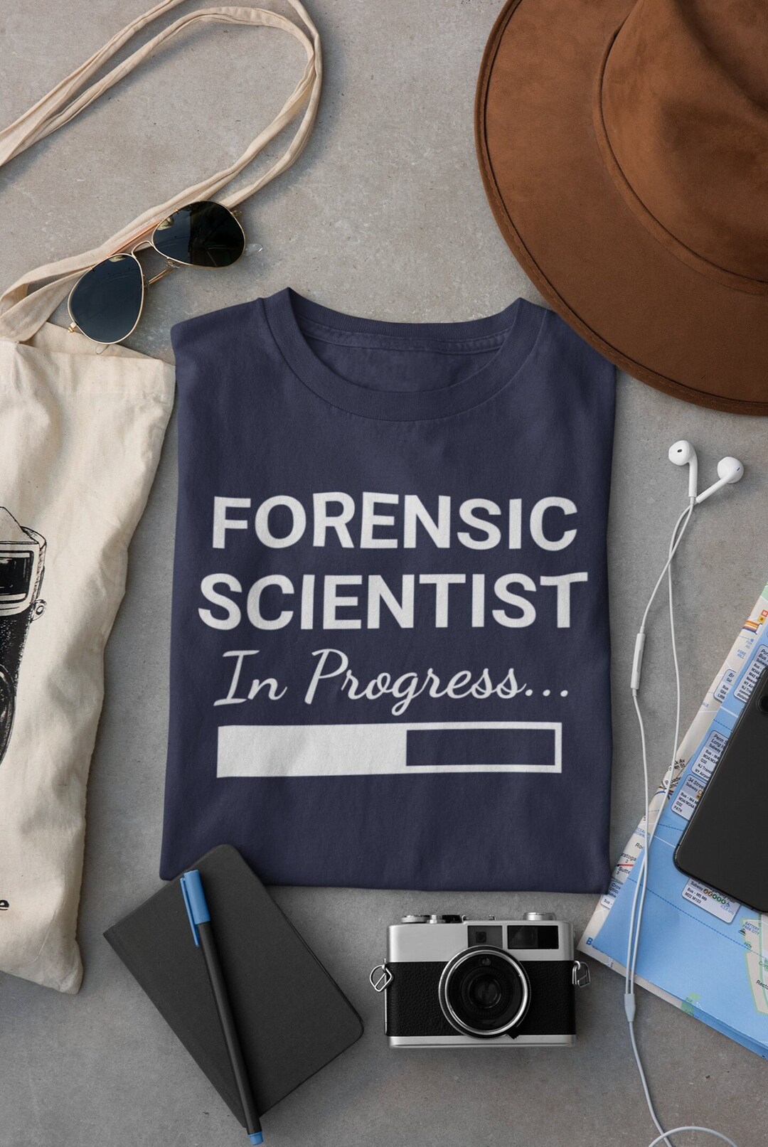 Forensic Scientist in Progress Unisex Soft Tee, Gift for Forensic